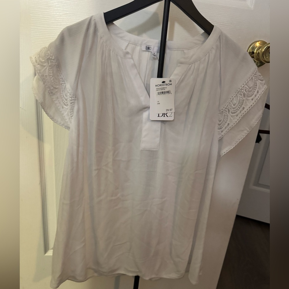 Nordstrom Classic White Blouse NWT